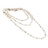 3 Pearl Necklaces w Sterling Clasps