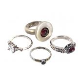 4 Sterling Rings 24.2g TW