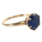 10K Blue Iolite Ring 2.0g TW Sz 7