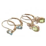 2 Pr 10K Earrings 2.0g TW