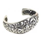 Heavy Cast Sterling Cuff Bracelet 43.8g TW