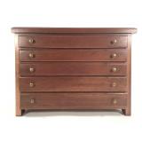 Wood 5-Drawer Jewelry Box 18"L x 9"W x 13"H