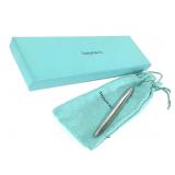 Tiffany & Co Sterling Pen w Box & Bag