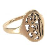 14K Jack Forney Ring 2.1g TW Sz 5
