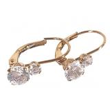 10K CZ Earrings in Box