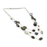 Sterling Stone Shell Necklace