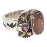 Marilyn Greenwood 14K & Sterling Ring 7g TW