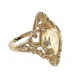 10K Citrine Ring 3.5g TW Sz 7