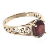 10K Garnet Ring 2.2g TW Sz 6 1/4