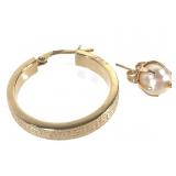 14K Single Earrings 2.1g TW