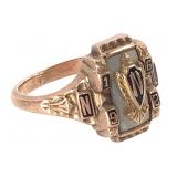 10K 1962 Class Ring 5.6g TW Sz 6 3/4