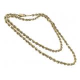 14K Necklace 21.4g TW 20" L