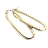 14K Earrings 2.5g TW 1 1/2" H