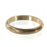 14K Band Ring 3.og TW Sz 7