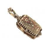 14K Antique Mourning Locket 12.5g TW