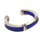 Sterling Seed Bead Bracelet Artisan Made 41g TW
