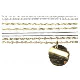 4 Sterling Necklaces 11.7g TW