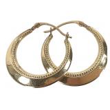14K Earrings .75g TW
