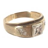 10K Diamond Ring 5.0g TW Sz 11 1/2