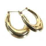 14K Earrings 4.0g TW 1 1/4" H