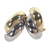 14K Earrings 5.7g TW 3/4" H