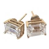 14K CZ? Earrings 1.2g TW