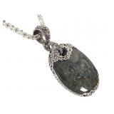 42" L Anne Klein Necklace w 925 Sarda Pendant