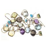 9 Pr Sterling Earrings 13.9g TW