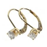 14K Diamond Earring .9g TW