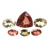 2 OV Sunstone & Tril & 3 Gd Chrysoberyl 2.5 CT
