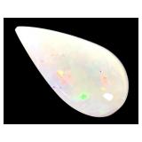 Teardrop White Opal 1.3 CT 12 x 7 mm