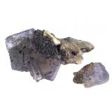 2 Translucent Fluorite w Sphaletite 7.8 oz TW