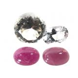 2 Pink Sapphire Cab 2 CTTW 2 Topaz 4.19 CTTW