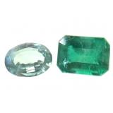 OV Alexandrite UNHTD IF Grade .35 CT Emerald .45 C