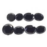 8 Black Onxy Ovals & Rounds 27.35 CTTW