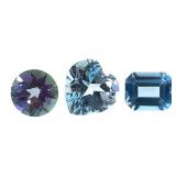 3 Topaz - BL Heart BL Em Cut & Col Chg BL -GR