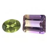 EC Amertrine 4.4 CT & GR Idocrase OV 1.3 CT
