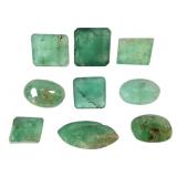 9 Emeralds OV & EC Cut 5.4 CTTW