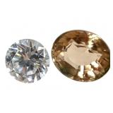 TR Herkimer Diamond 1.94 CT & OC Gd Tourmaline 1 C