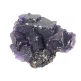 Purple Fluorite w Sphalerite Nodlue1 Lb 6 oz
