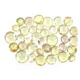 35 Rd Cut YL Sapphires HTD 3.4 CTTW