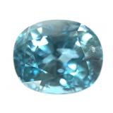 Neon Blue Zircon VVS 3.15 CT 8 x 6 mm