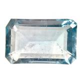 Emerald Cut AAA VVS BL- GR Fluorite 22.50 Ct