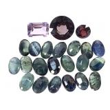 Rnd Pur Spinel 1.91 Ct R Spinel .5 Ct & 20 Sapphir