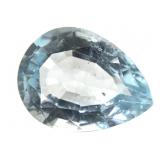 Pale Blue Aquamarine Teardrop 4.45 CT Eye+