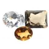 EC Smoky Quartz 5.75 CT W Topaz 5 CT & Citrine 1.8