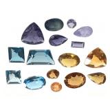 6 Tanzanite 2.75 CT 4 Bl Topaz 3.5 CT 6 Citrine 2+