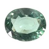 Oval Cut Grn Apatite VVS  2.35 Ct