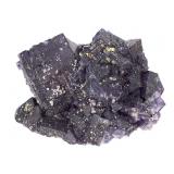 Purple Fluorite w Pyrite & Xls 1 Lb 8.7 oz