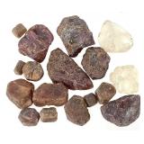 White Topaz Sapphires 5 Rubies India 36.34 Grams W